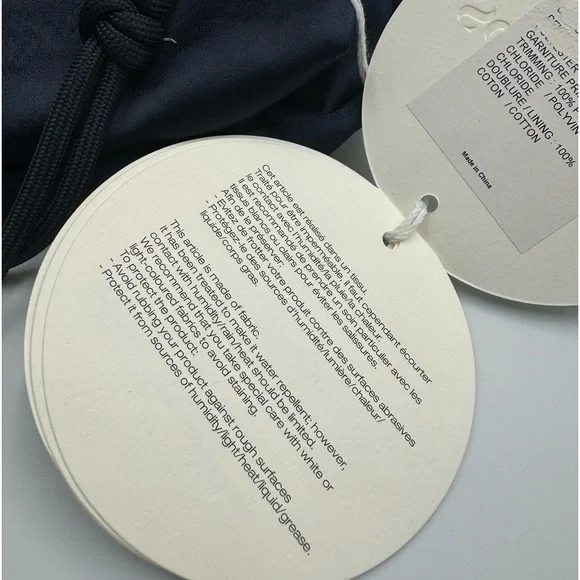 🆕 SEE BY CHLOE 🧿 NWT Blue Satin Palm Trees Decal Backpack - Picture 16 of 16